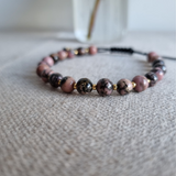 Bracelet en Rhodonite