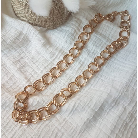 Collier double maille