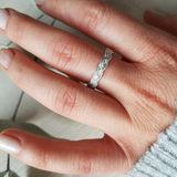 Bague tressée en Argent